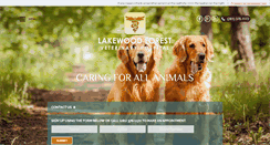 Desktop Screenshot of lakewoodforestvet.com